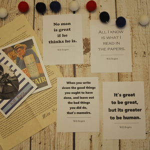 Will Rogers Printables