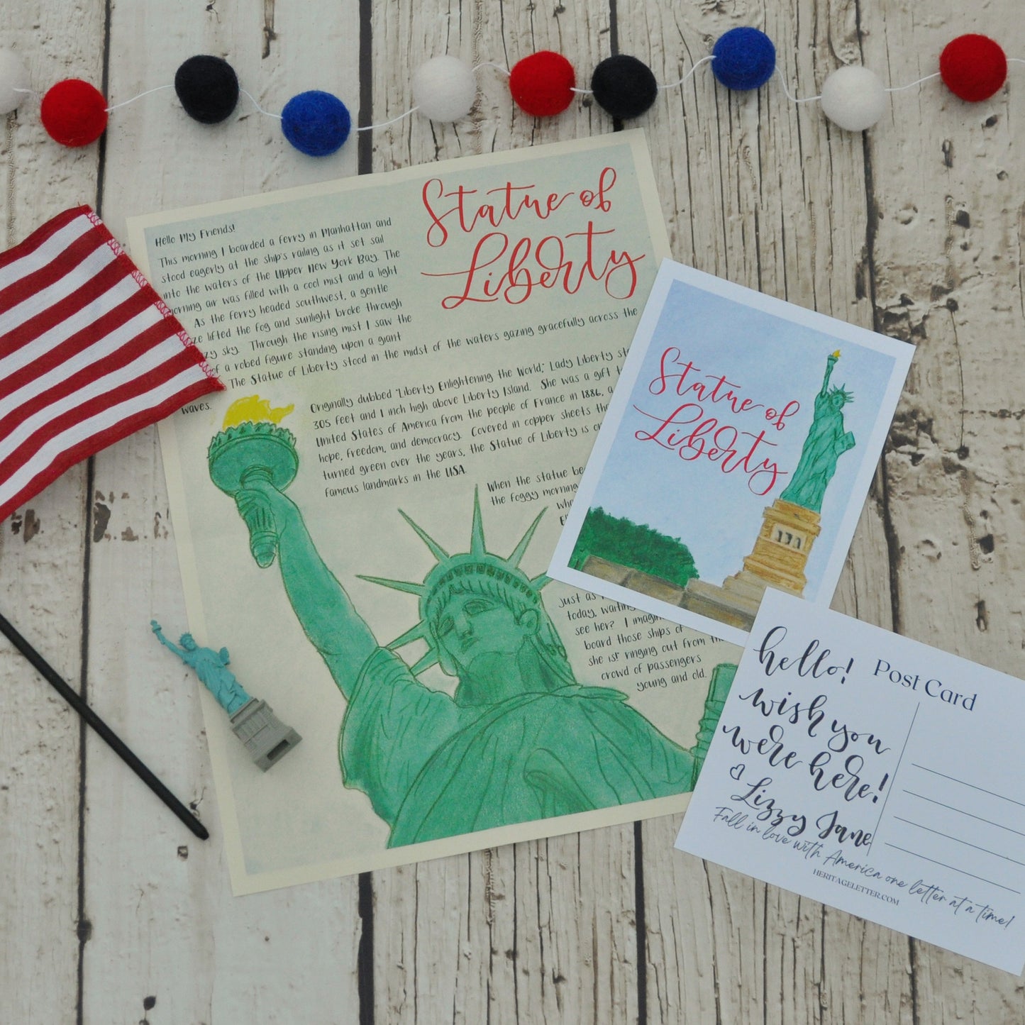 Statue of Liberty Letter: Digital Download