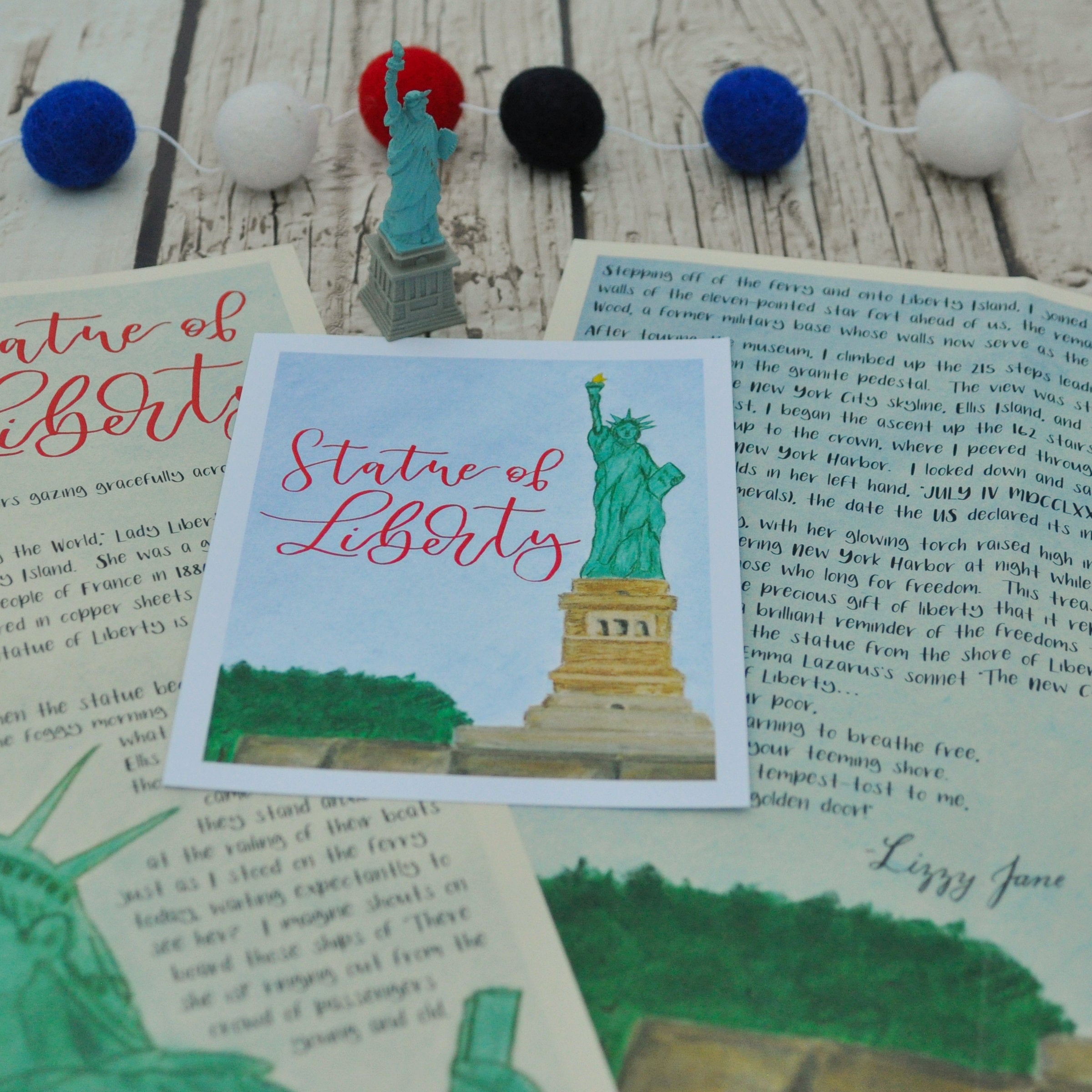 Statue of Liberty Letter