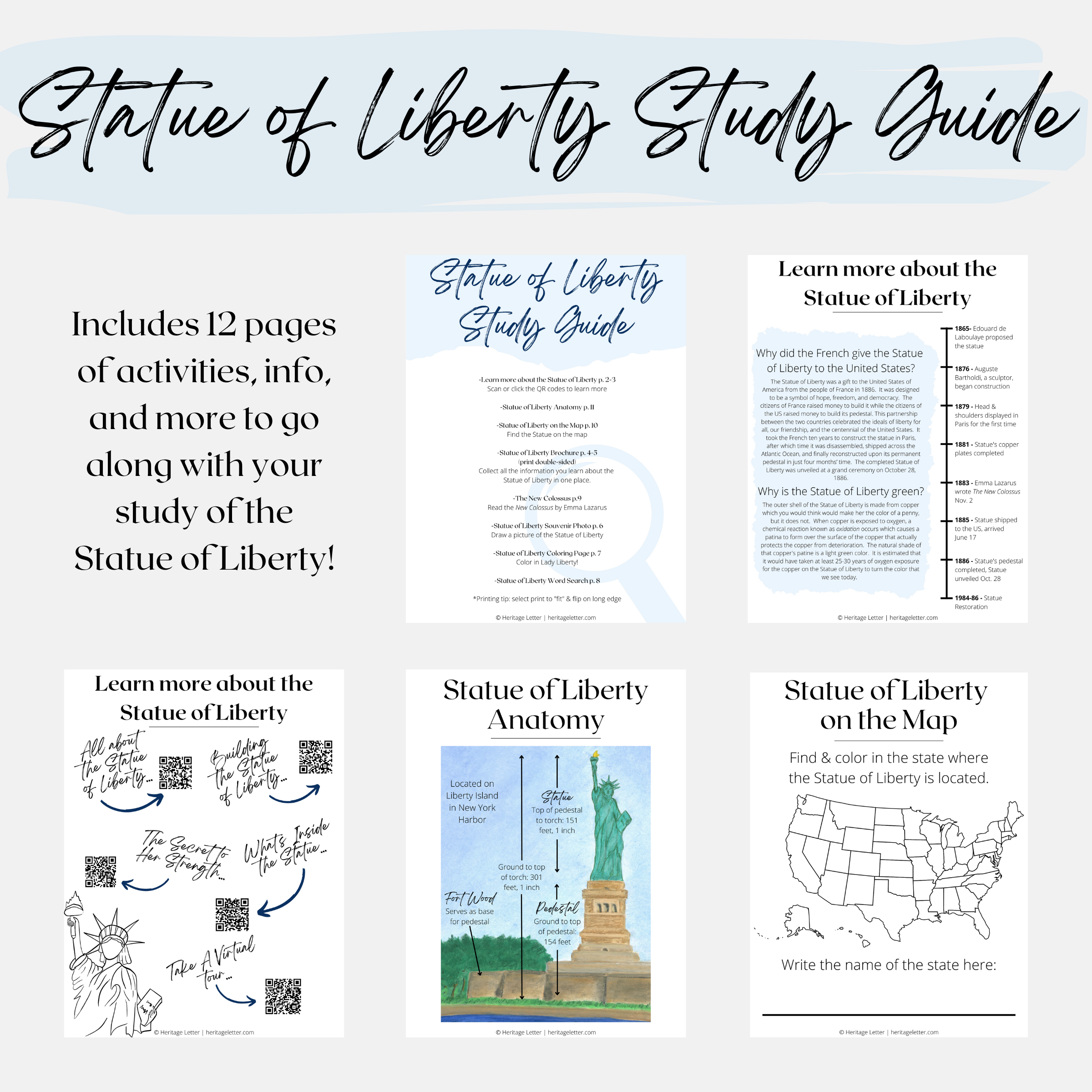 Statue of Liberty Study Guide