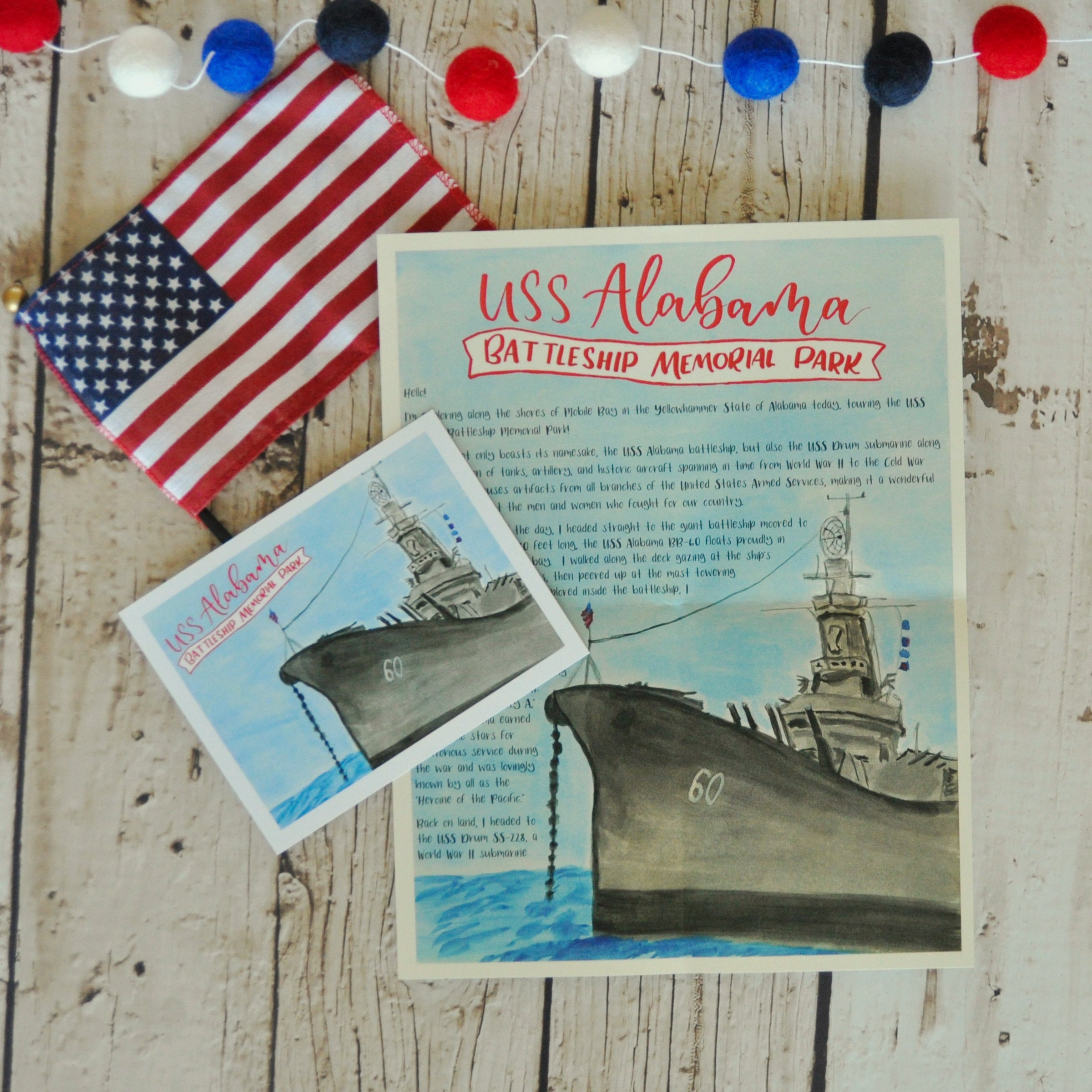 USS Alabama Battleship, US Travel Letter