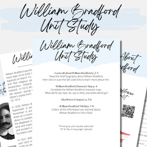 William Bradford Unit Study