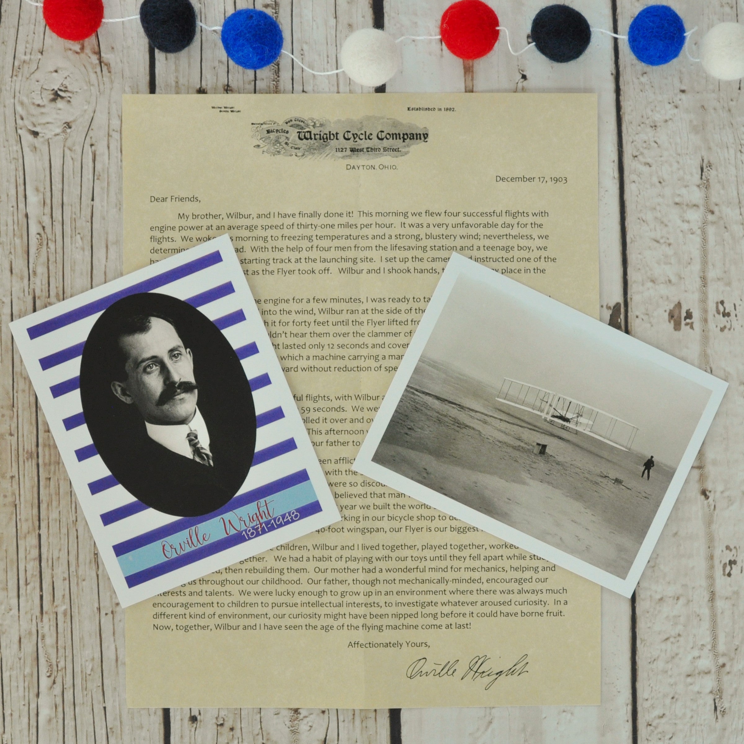 Orville Wright Letter